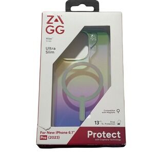 J8. ZAGG - Milan Snap‎ Ultra Slim MagSafe Case for iPhone 15 Pro, Iridescent